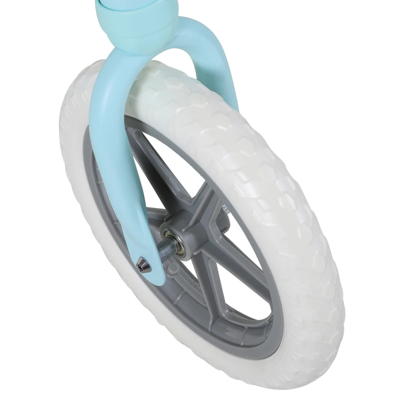 HOMCOM Kinder Laufrad, Lauflernrad mit Stoßdämpfer, Balance Bike, Kinderrad, 2-5 Jahre, Sitzhöhenverstellbar, PP, Blau, 85 x 36 x 54 cm