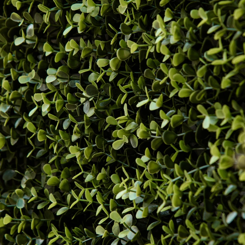 Outsunny 12 Stück künstliches Pflanzenwand Hecke 50x50 cm UV-Schutz Sichtschutz Schwimmer Gras Design Heckenpflanze für Garten Outdoor Dekor