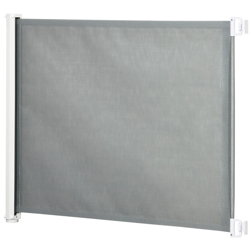 PawHut Treppenschutzgitter Metall kunststoff Grau