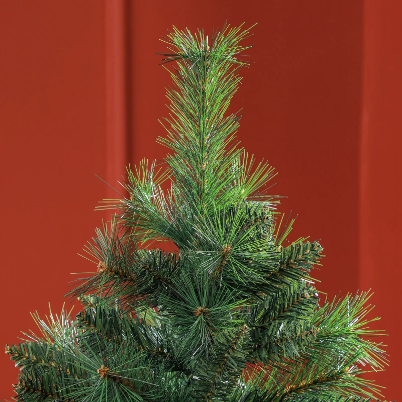 HOMCOM Árbol de Navidad 180 cm Árbol de Navidad Artificial con 528 Ramas y Patas de Metal para Interior Verde