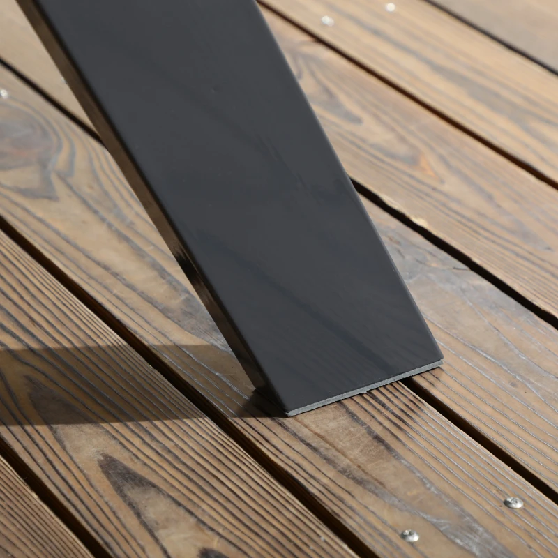 Outsunny Bierzeltgarnitur Sitzgruppe für 4 Personen 2-in-1 Design Biertisch mit 2 Bierbänken, dunkelgrau, 150x140x74 cm