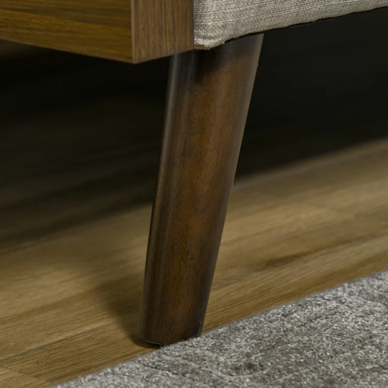 HOMCOM Divano Letto Singolo con Mensole Laterali, Seduta 3 Posti e Schienale 3 Reclinazioni, 200x88x89cm