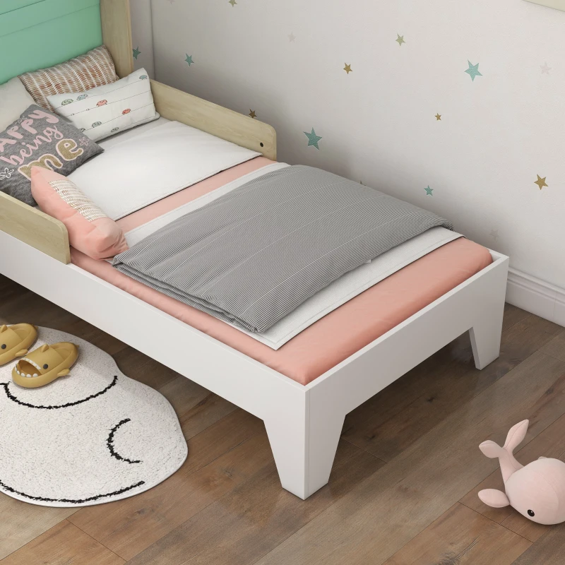 AIYAPLAY Letto per Bambini 3-8 Anni a Casetta con Sponde in Legno, 144x74x110cm, Verde