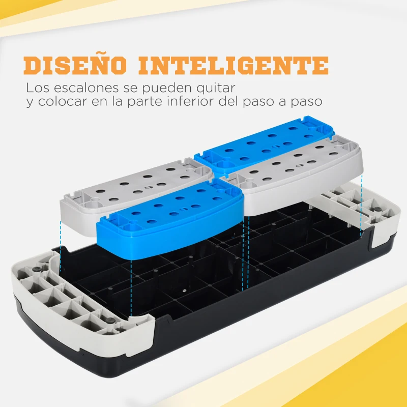 HOMCOM Step de Aeróbic Step para Fitness Antideslizante con Altura Regulable 3 Niveles de 10/15/20 cm Tabla Plataforma Stepper para Ejercicio en Casa Gimnasia Carga 150 kg 80x31x20 cm Azul y Negro