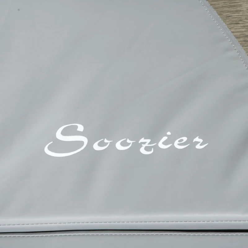 HOMCOM Tapis de pole dance pliable - pole dance mat - tapis de protection Ø 150 cm épaisseur 5 cm - revêtement plastique gris