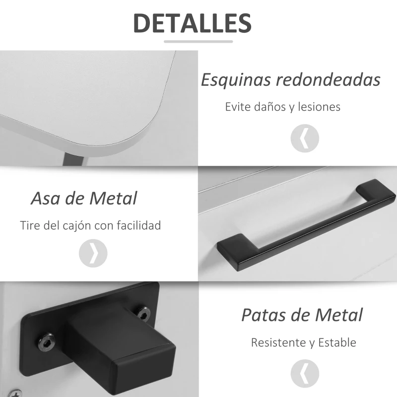 HOMCOM Mesa Escritorio 150 cm con Cajón y Armario con Balda Ajustable Mesa para Ordenador Multiusos de Canto Redondo 150x60x76 cm Blanco