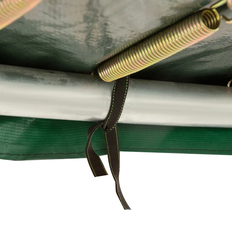 HOMCOM Cubierta de Protección Acolchada para Cama Elástica Borde de Seguridad para Trampolines con Diámetro Ø366 cm Verde