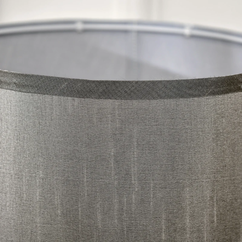 HOMCOM Nautical Table Lamp with Rope Base for E27 LED Halogen Bulb, Desk Fabric Light, Bedroom, Living room, Study