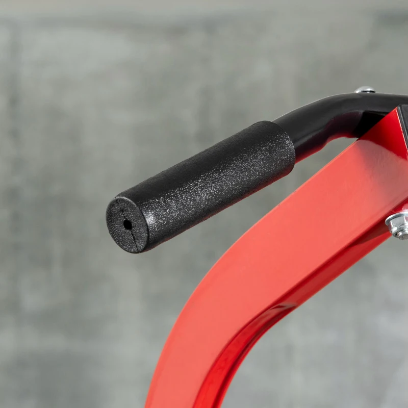 HOMCOM Stazione da Fitness Sbarra per Trazioni, Power Tower Palestra Multifunzione Pieghevole Altezza Regolabile 180-230cm Max. carico 120kg