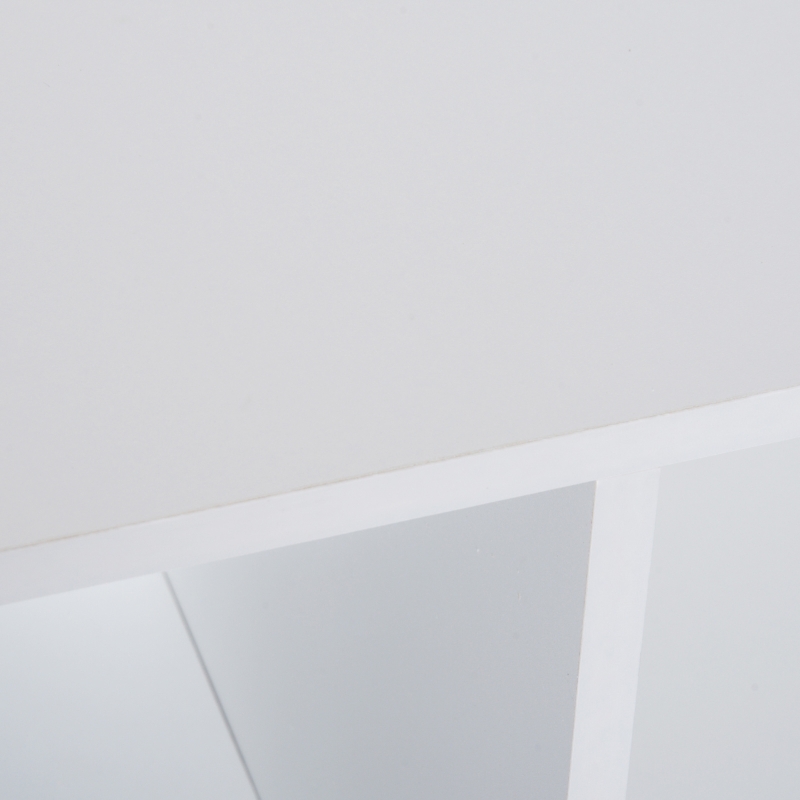 Homcom Etagère Contemporaine à 6 Casiers en Bois Blanc 92 x 30 x 92 cm