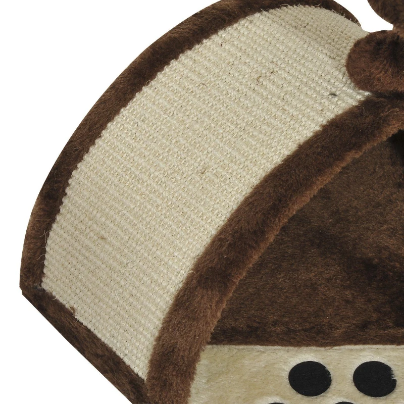 PawHut Albero Tiragraffi per Gatti per Gioco e Relax 36x36x44 cm Marrone