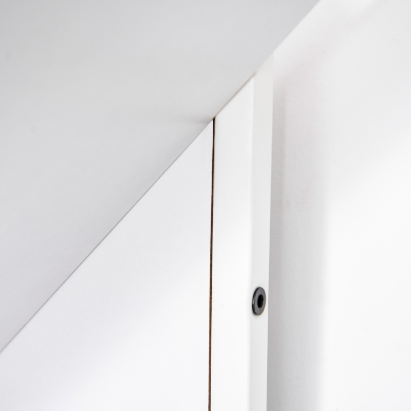 HOMCOM Libreria ad Albero in Legno Bianco, Scaffale Salvaspazio a Colonna con 10 Ripiani, 50x28x142cm