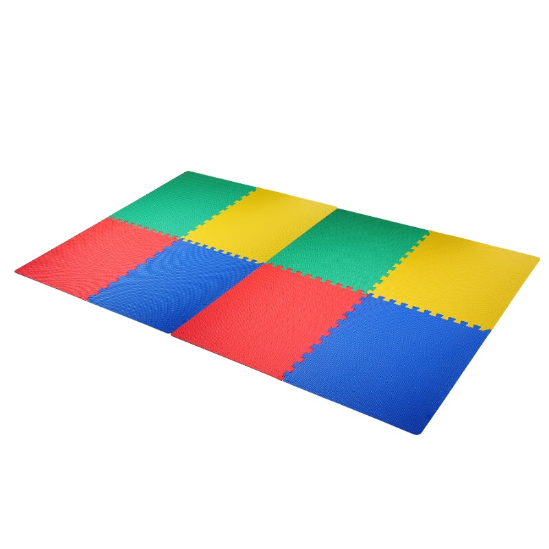 Tapis de sol emboîtable en mousse peluche - Dalles de moquette carrées moelleuses en mousse - Tapis de