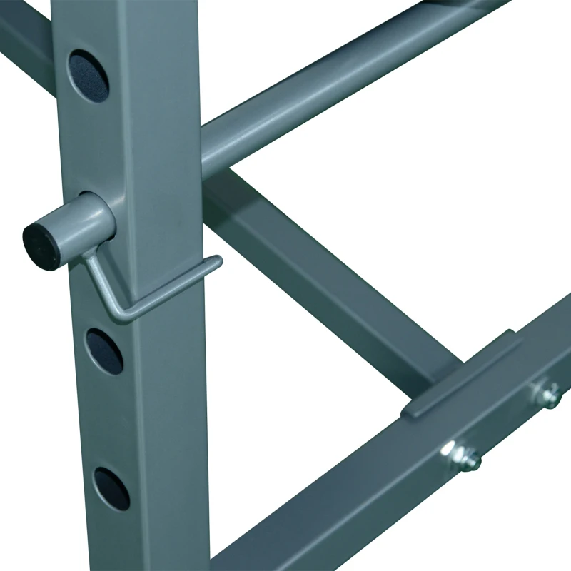 HOMCOM Multifunktion Hantelbank Trainingsbank Kraftstation Schrägbank Fitnessstation Fitnessgerät Stahl 165 x 68 x 114 cm