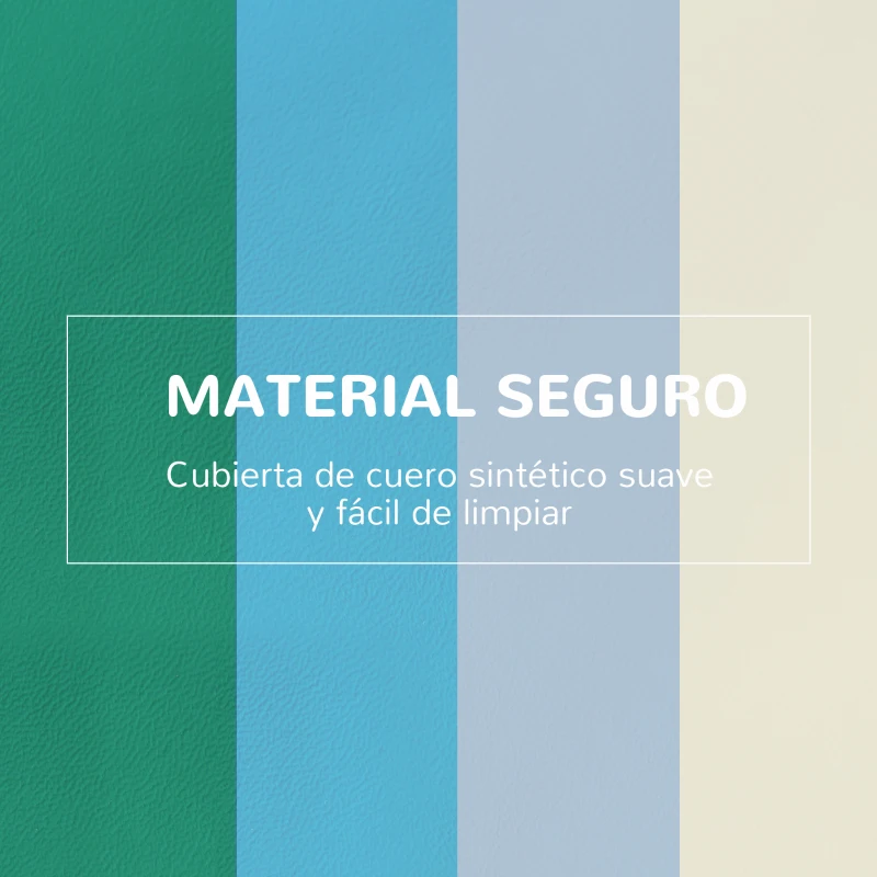 HOMCOM Juego de 4 Bloques de Espuma para Niños de 1-3 Años Figuras de Construcción Juguete para Aprendizaje Infantil Bloques Psicomotricidad Tapizados en PU 150x50x39 cm Multicolor