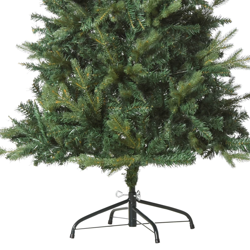 HOMCOM Künstlicher Weihnachtsbaum 150 cm künstlich Tannenbaum mit 946 Spitzen Christbaum Weihnachtsdeko inkl. Metallständer für drinnen