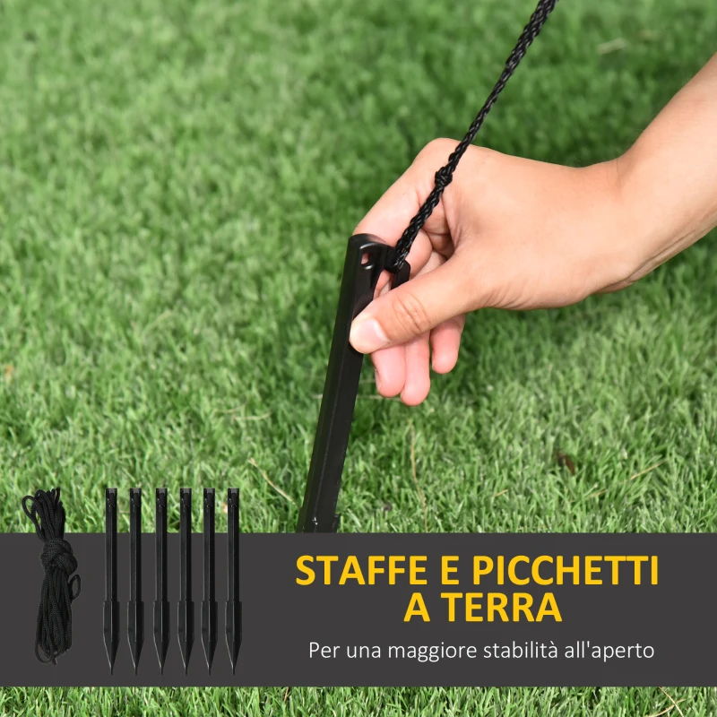 HOMCOM Babbo Natale su Camion Gonfiabile Gigante 180cm con Luci a LED, Impermeabile e Luminoso, da Esterno o Interno