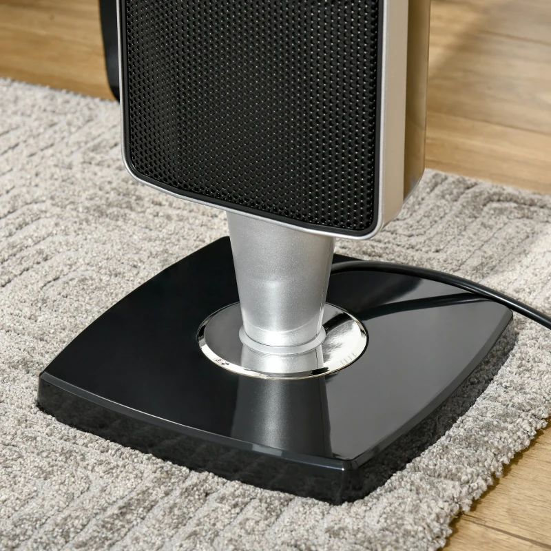 HOMCOM 31 Inch Space Heater, 1000W/2000W Ceramic Electric Heater and Fan, Overheating & Tip-Over Protection, 8H Timer, 60° Oscillation, Portable Heater for Home