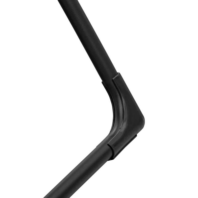 Outsunny Bain de soleil transat pliable dossier inclinable multi-positions têtière fournie métal époxy textilène noir