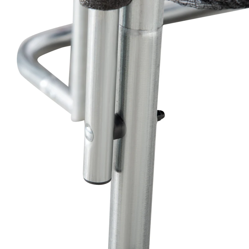 HOMCOM Trampolino Elastico per Bambini e Adulti con Rete, 223x223x230cm, Blu