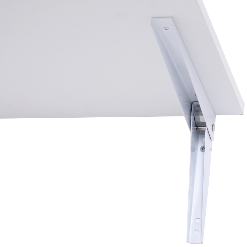 HOMCOM Wandklapptisch Wandtisch Klapptisch Esstisch Schreibtisch, MDF, Weiß, 60x40cm