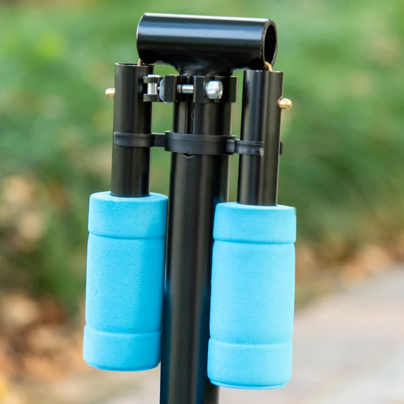 HOMCOM Patinete para Niños de +3 Años Plegable Scooter de 2 Ruedas con Manillar Altura Ajustable Freno Posterior y Pedal Antideslizante Carga 50 kg 67,7x34x79,5-89,5 cm Azul