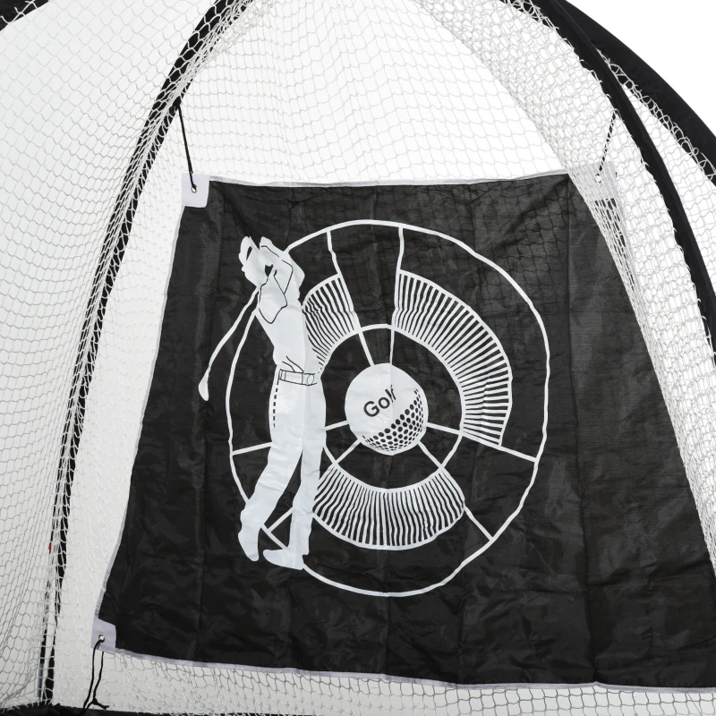 HOMCOM 2M Golf Hitting Practice Net Target Cloth For Backyard Garden Indoor & Outdoor Driving Range Chipping Net with Carry Bag for Sports Training