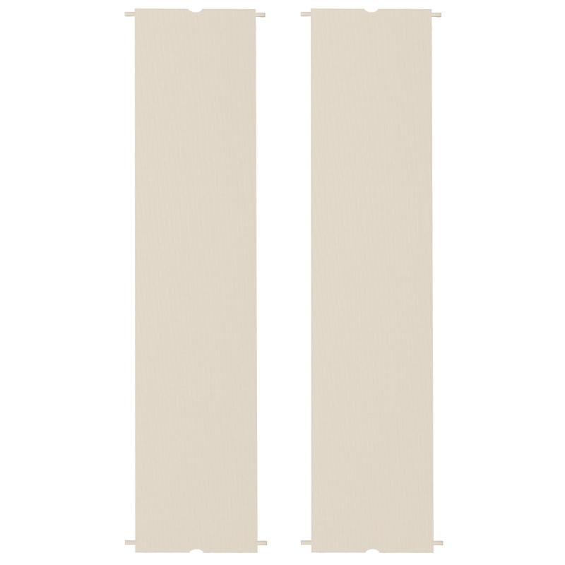 Outsunny Copertura per Gazebo Pergola 3x3 m in Poliestere con Tasche e Cinghie, 488x122 cm, color Kaki