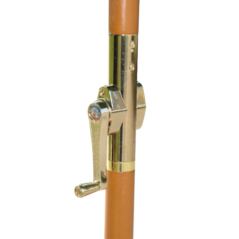 Outsunny Holz Sonnenschirm Holzschirm Gartenschirm c 2,5m Dunkelgrün