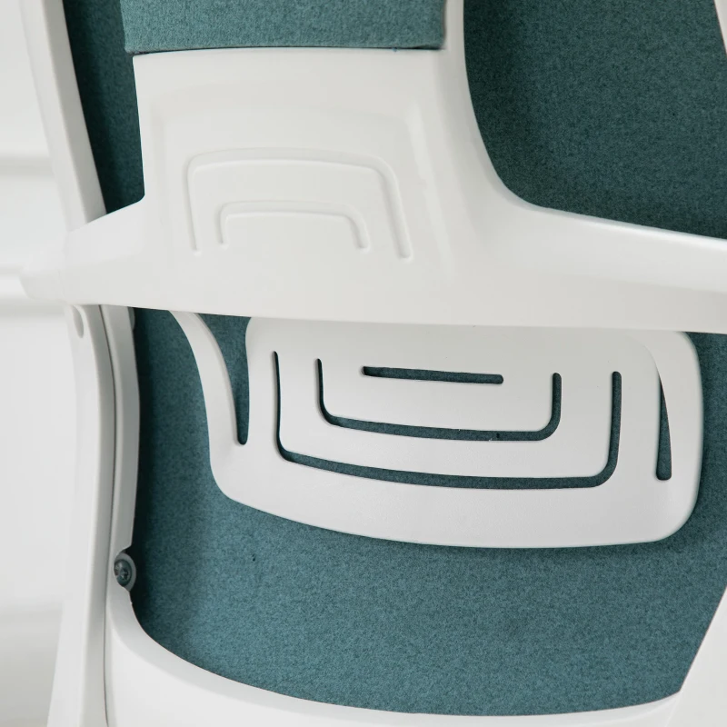 Vinsetto Bürostuhl höhenverstellbarer Drehstuhl Massagesessel ergonomischer Chefsessel mit Massagefunktion Gamingstuhl Nylon Blau 62 x 60 x 114-122 cm