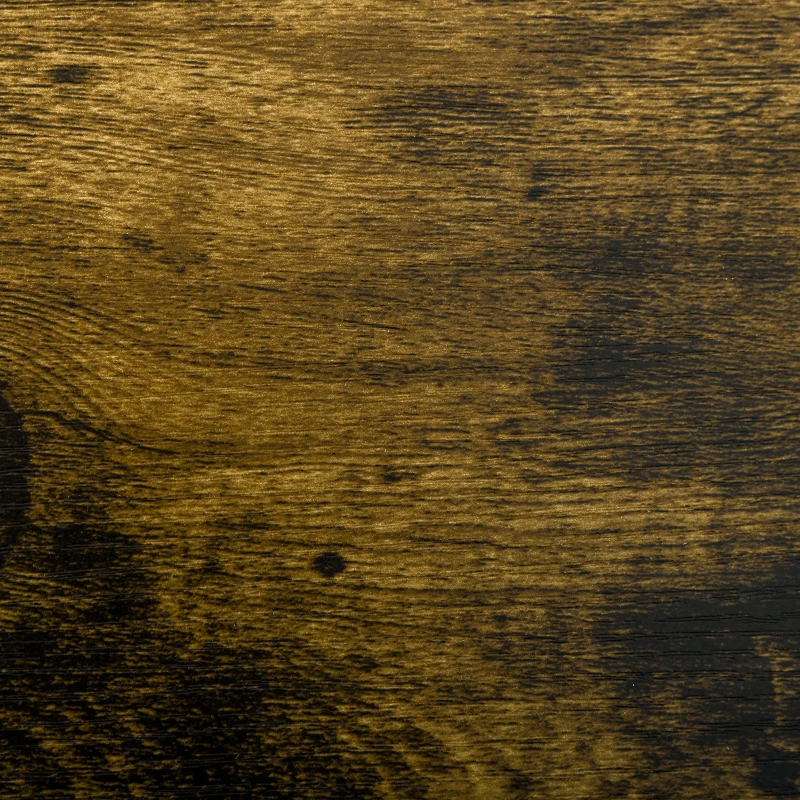 HOMCOM Laptop Table Height Adjustable, Mobile Laptop Stand with Wheels, Sofa Side Table for Home Office, Rustic Brown