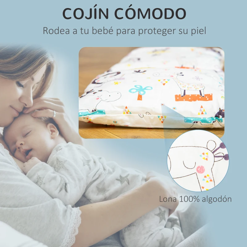 Outsunny Columpio para Bebé Columpio de Madera Infantil con Altura Ajustable Cojín Acolchado y Cinturón de Seguridad para Interior Exterior Carga Máx. 80 kg 70x45x160 cm Gris