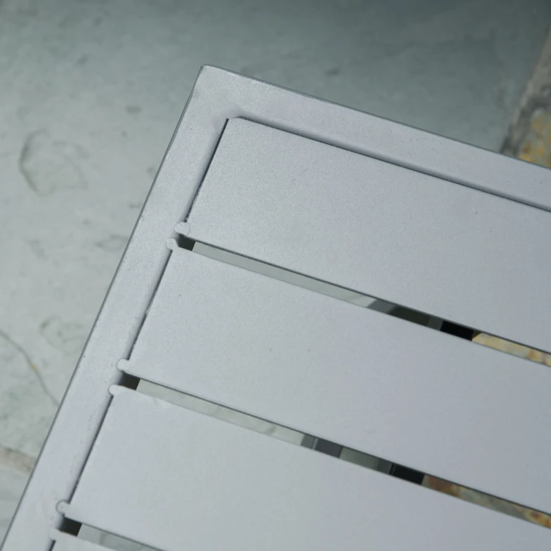 Outsunny Set con 2 Divani da Esterno con Schienale Reclinabile e 1 Tavolino da Giardino, Metallo e Poliestere, Grigio