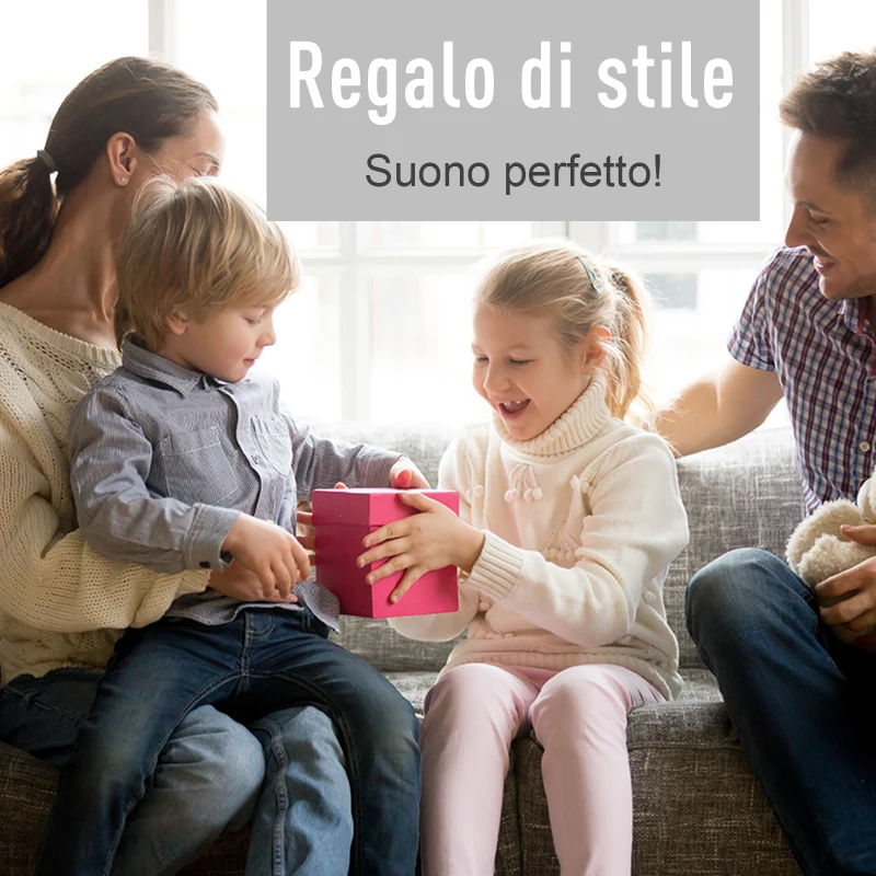 HOMCOM Bongo Professionale in Legno e Pelle con 2 Tamburi Φ20cm e Φ18cm, Borsa di Trasporto Nera Inclusa