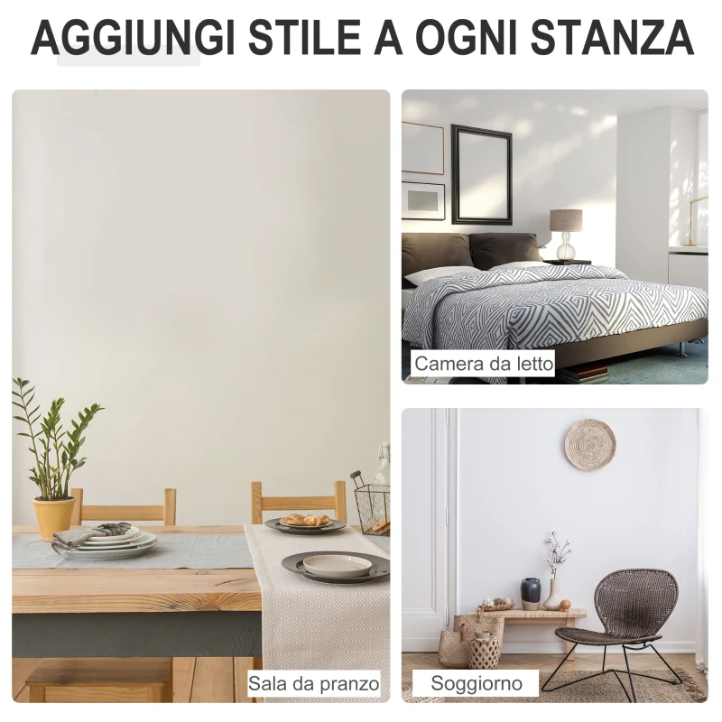 HOMCOM Lampadario a Soffitto Moderno 8 Punti Luce, Illuminazione Design Industriale per Casa e Ufficio, Nero