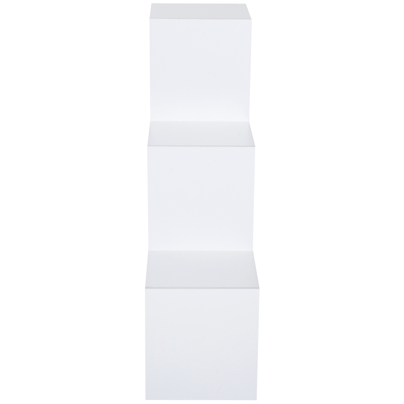 Homcom Meuble de Rangement à 6 Casiers Blanc 92 x 30 x 92 cm