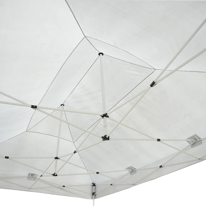 Outsunny Barnum Blanc Côtés Amovibles 4,5 x 3 x 3,2 m