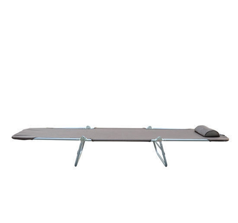 Outsunny Sonnenliege klappbar Gartenliege mit Kopfkissen Liegestuhl verstellbar mit 5-Fach Campingliege bis 120kg belastbar für Garten, Balkon und Pool geeignet, 4 Farben(Braun)