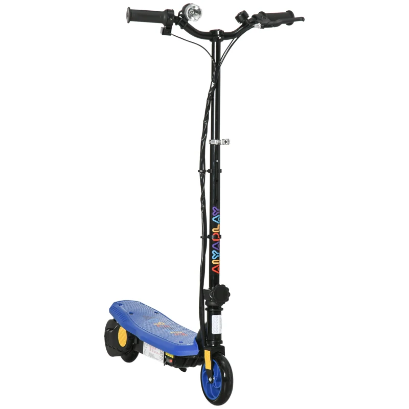 HOMCOM Trottinette électrique 120 W pliable pour enfant 7-14 ans 12 Km/h max. autonomie 10 Km max. bleu