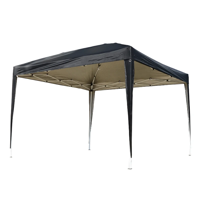 Outsunny Carpa Plegable 3x3m de Jardín Cenador Gazebo para Patio Fiesta Boda Barbacoa con Bolsa