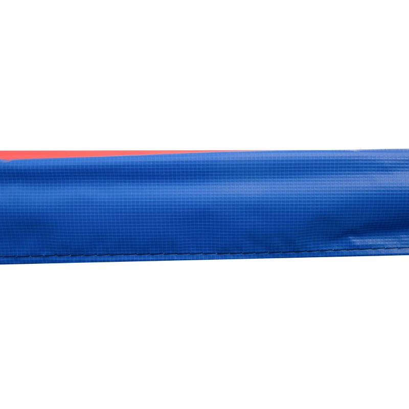 HOMCOM Trampolin Randabdeckung Ø366cm cm breit, Reißfest UV-resistent Federabdeckung, Wasserabweisend, Trampolinzubehör Randschutz Sicherheitsnetz Ersatzteile für Gartentrampoline, Rot+Gelb+Blau