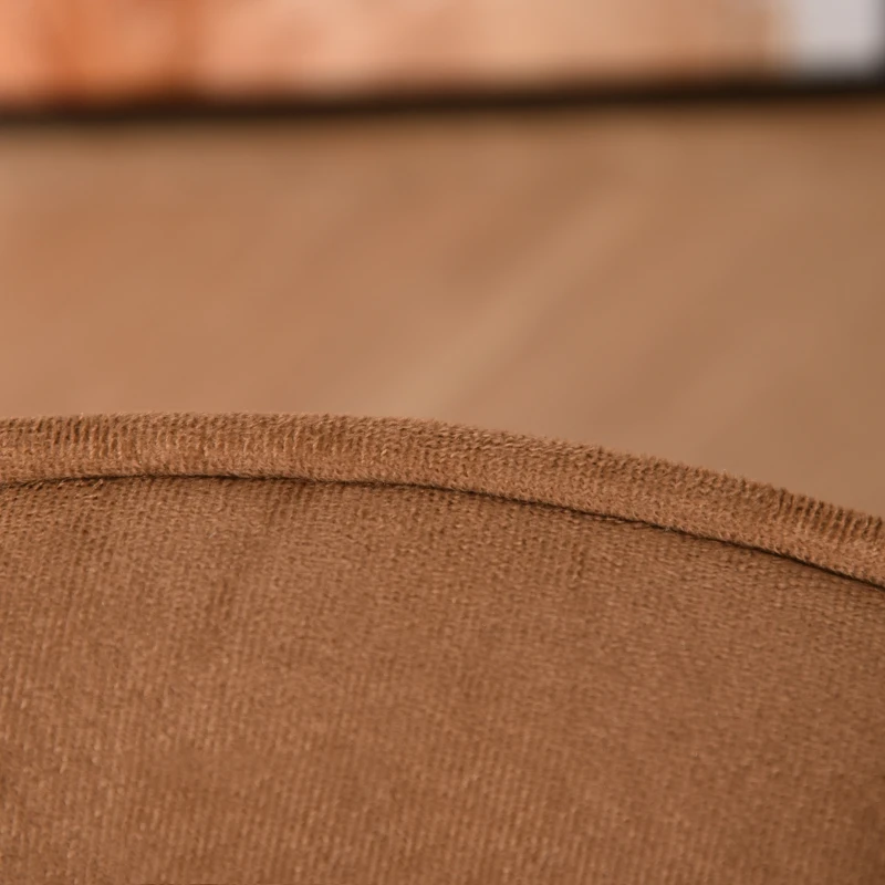 PawHut Hundesofa mit Kissen, Hundecouch, Haustiersofa, Hundematte, Hundebett, Wildlederimitat, Braun, 70 x 48 x 40 cm