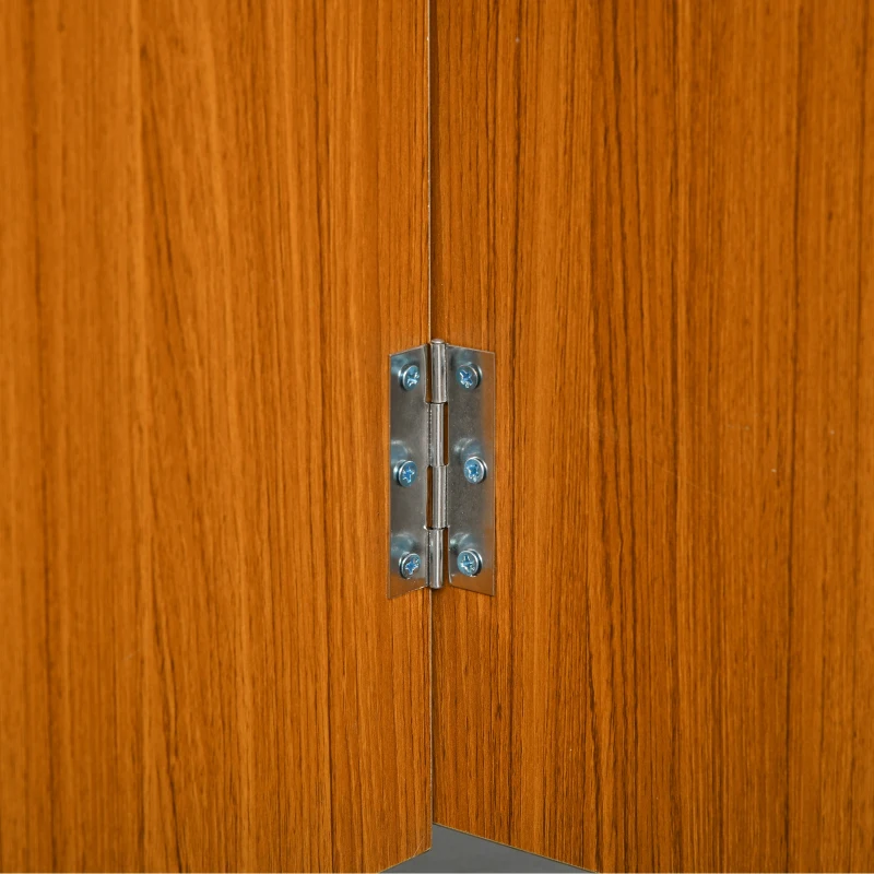 HOMCOM Ausklappbarer Esstisch Ausziehbarer Esstisch, mobil, modernes Design, 120 cm x 80 cm x 73 cm, Teak + Weiß