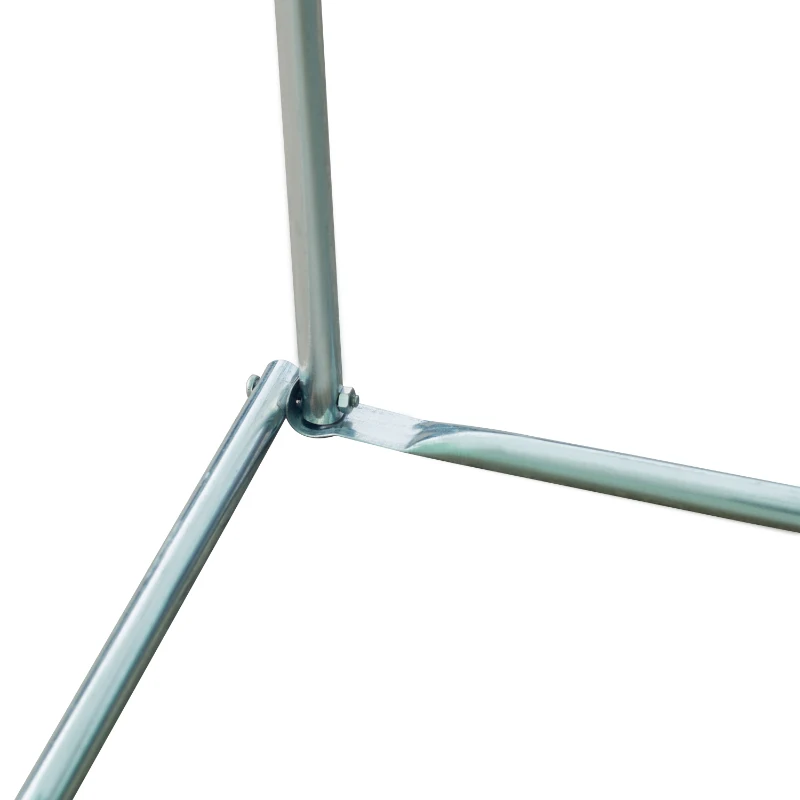 Outsunny Serre tunnel de jardin 4,5 x 3 x 2 m grande taille 6 fenêtres vert