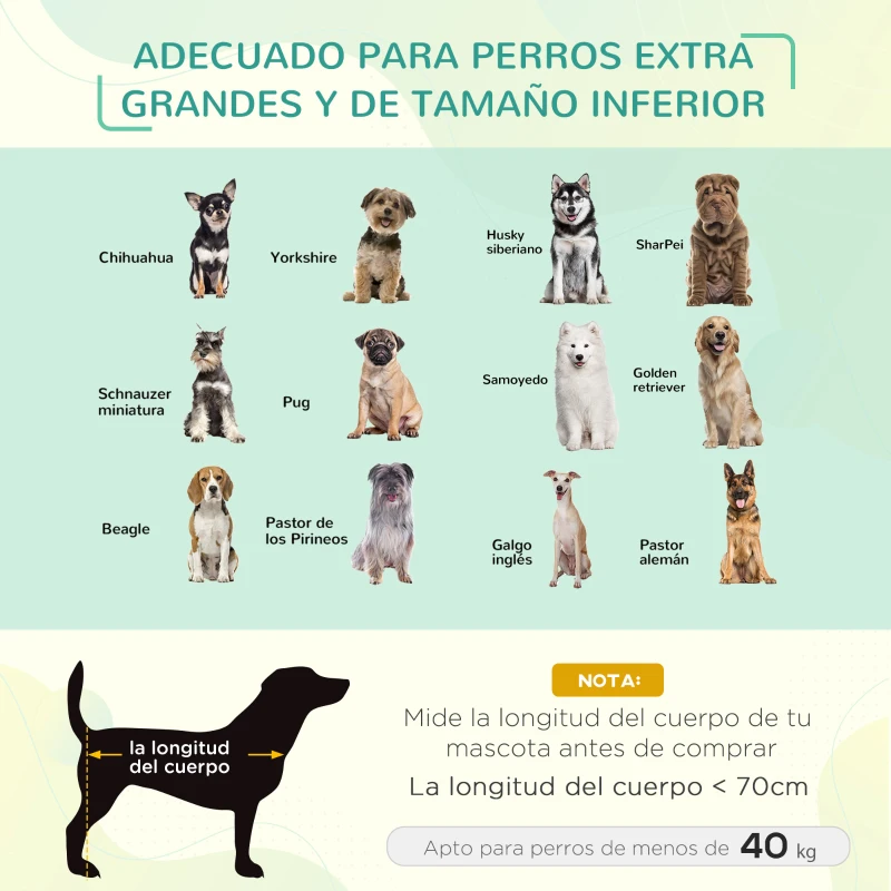 PawHut Cama para Perros Gatos Elevada Transpirable Cama para Mascotas con Marco de Acero para Dormir Relajar 130x90x20cm Negro