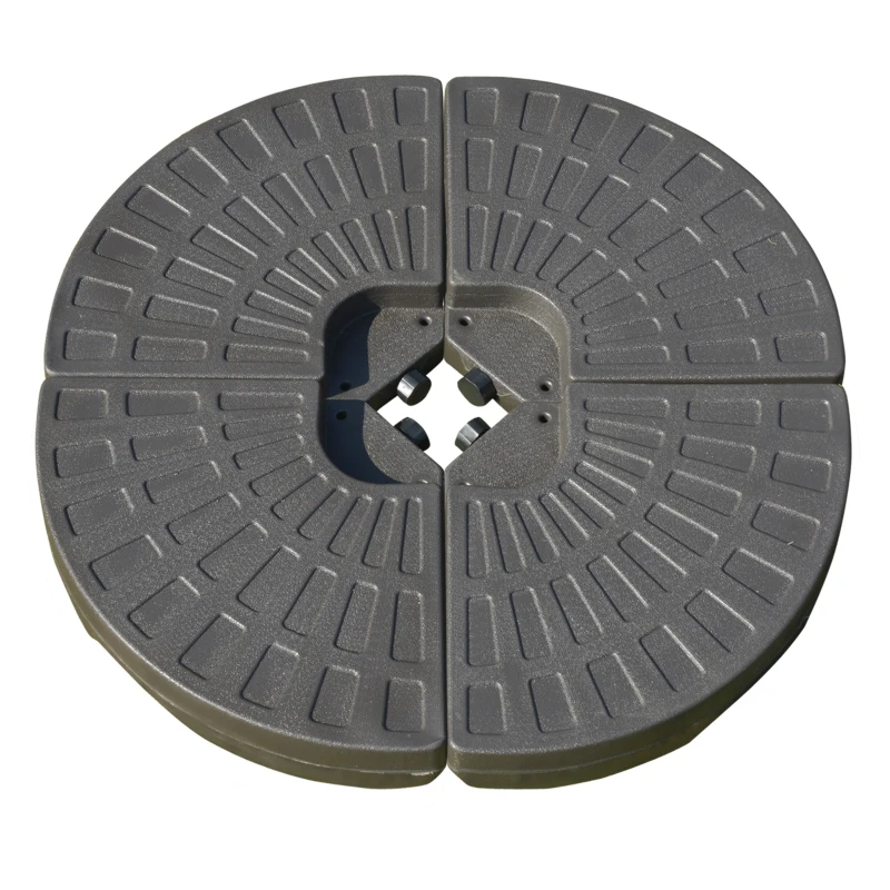 Outsunny Set of 4 Fillable Parasol Weights - 100kg
