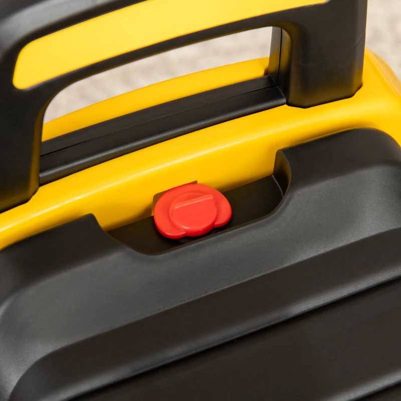 HOMCOM Ruspa Giocattolo per Bambini 18 e 36 Mesi con Escavatore e Spazio Portaoggetti, 78x29.5x54 cm, Giallo e Nero