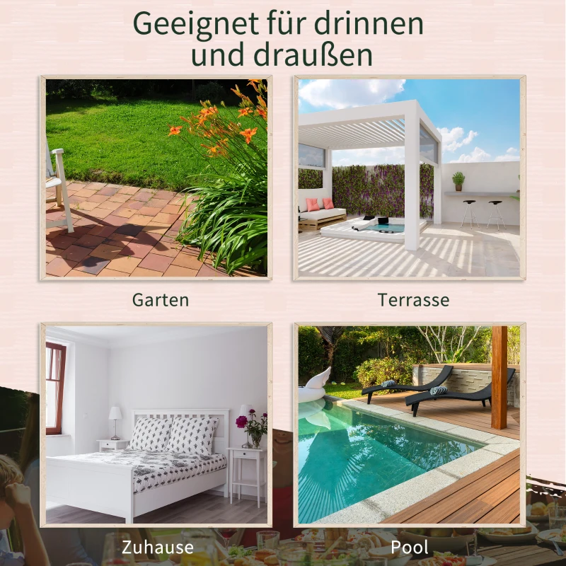 Outsunny Gartenbank Polyrattan 2-Sitzer UV-beständig Sitzbank mit Tisch Kissen Rückenlehne Gartenmöbel Parkbank bis 240kg belastbar Balkonbank für Garten Terrasse Balkon 133x63x84cm, Braun