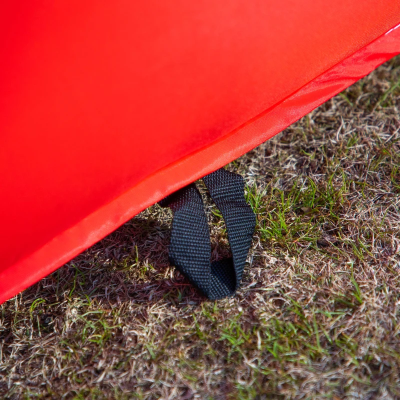 Outsunny Aufblasbare Hüpfburg mit Gebläse Wasserpark für Kinder aufblasbare Rutsche Indoor und Outdoor Kletterwand Trampolin mit Tragetasche für Kinder von 3 bis 8 Jahren 265 x 260 x 200 cm