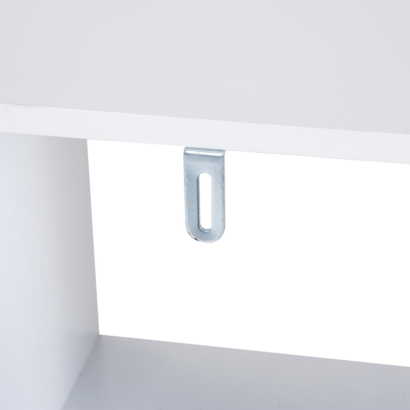 Meuble de rangement contemporain cubes 9 casiers 91L x 30l x 91H cm blanc